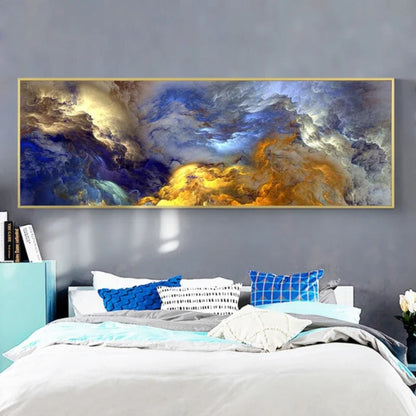 Vibrant Cloud Abstract Wall Art – Modern Aesthetic Print for Home & Living Room Décor - Serene Nest