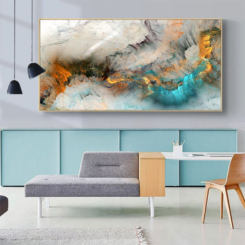 Vibrant Cloud Abstract Wall Art – Modern Aesthetic Print for Home & Living Room Décor - Serene Nest