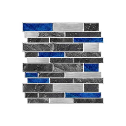 1/12PCS Classic Black and White Mosaic Splicing Wall Stickers Living Room Kitchen Waterproof Self Adhesive PVC Tile Stickers