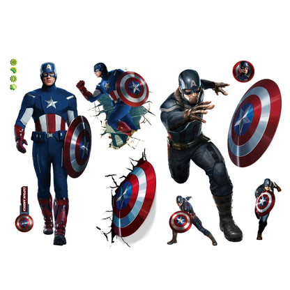 Marvel Heroes Wall Stickers: Kids Room Decor & Fun - Serene Nest