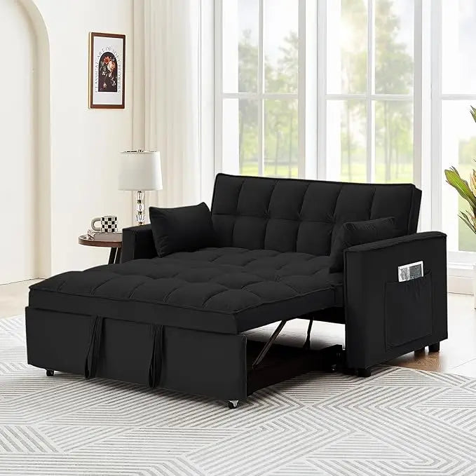 3-in-1 Convertible Sleeper Sofa – Modern Pullout Couch Bed with Adjustable Backrest - Serene Nest