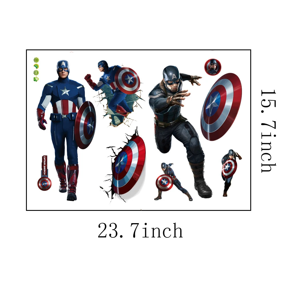 Marvel Heroes Wall Stickers: Kids Room Decor & Fun - Serene Nest