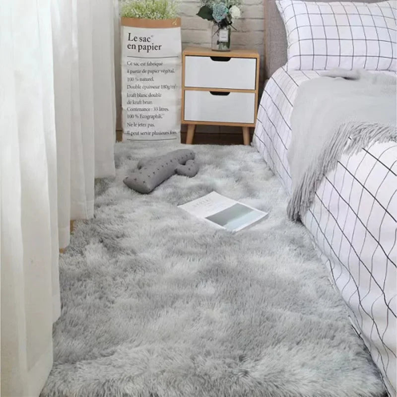 VIKAMA Silk Wool Rugs Women's Room Rug Floor Mats Room Carpet Bedroom Foot Bed Sleeping Room Rugs Mats In The Bedroom - Serene Nest