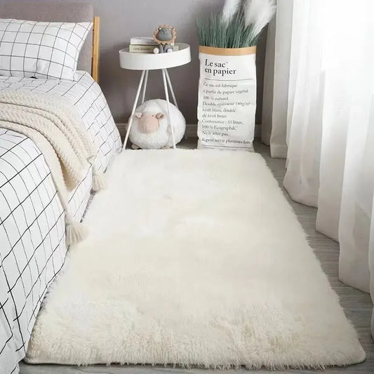 VIKAMA Silk Wool Rugs Women's Room Rug Floor Mats Room Carpet Bedroom Foot Bed Sleeping Room Rugs Mats In The Bedroom - Serene Nest