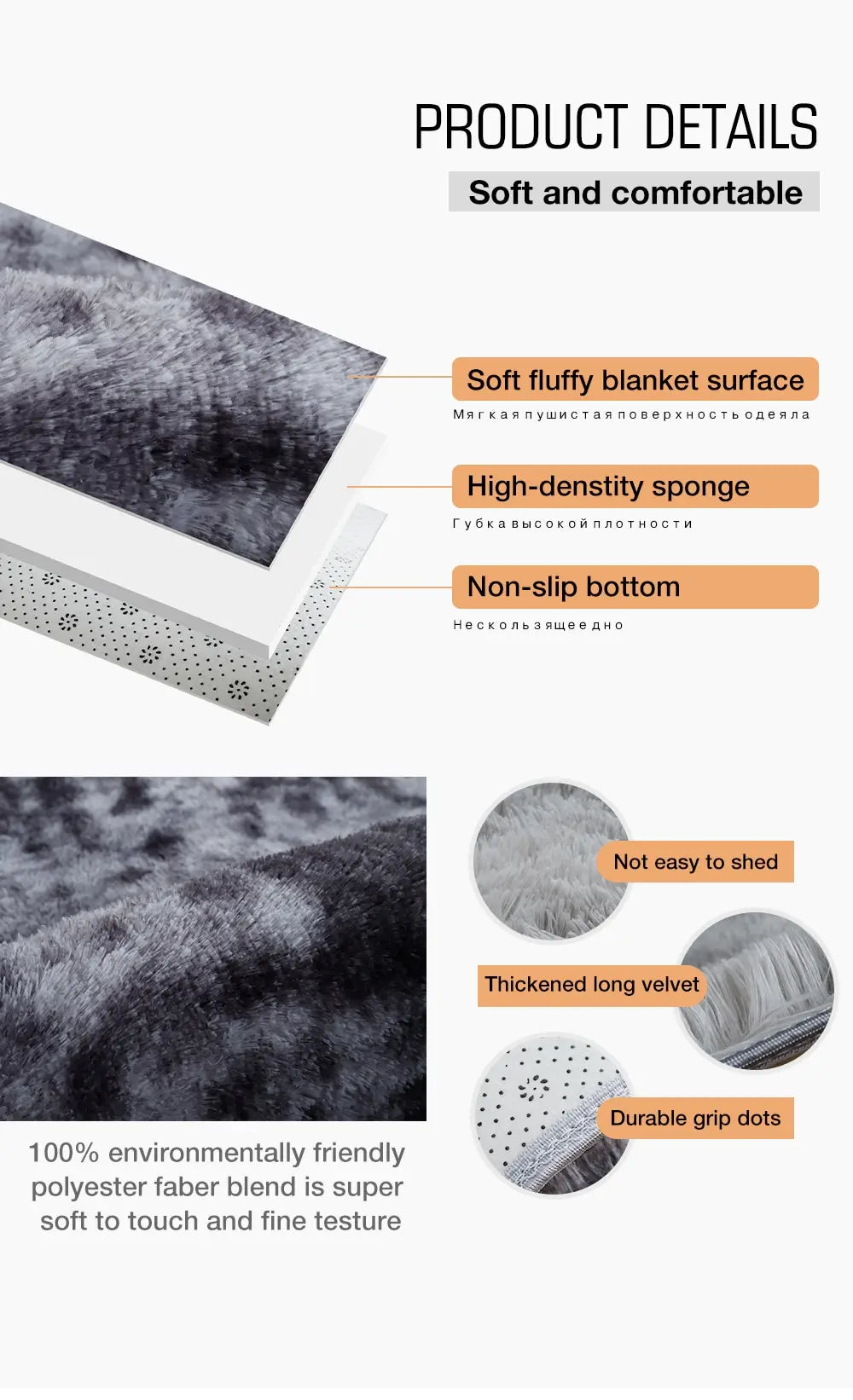 Soft Rug: Fluffy Anti-Slip Mat for Kids Room, Bed Room, and Home - Serene Nest
