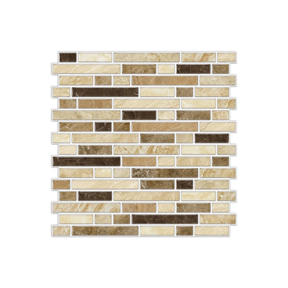 1/12PCS Classic Black and White Mosaic Splicing Wall Stickers Living Room Kitchen Waterproof Self Adhesive PVC Tile Stickers
