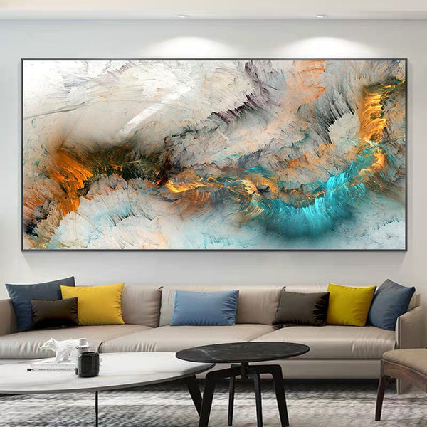Vibrant Cloud Abstract Wall Art – Modern Aesthetic Print for Home & Living Room Décor - Serene Nest