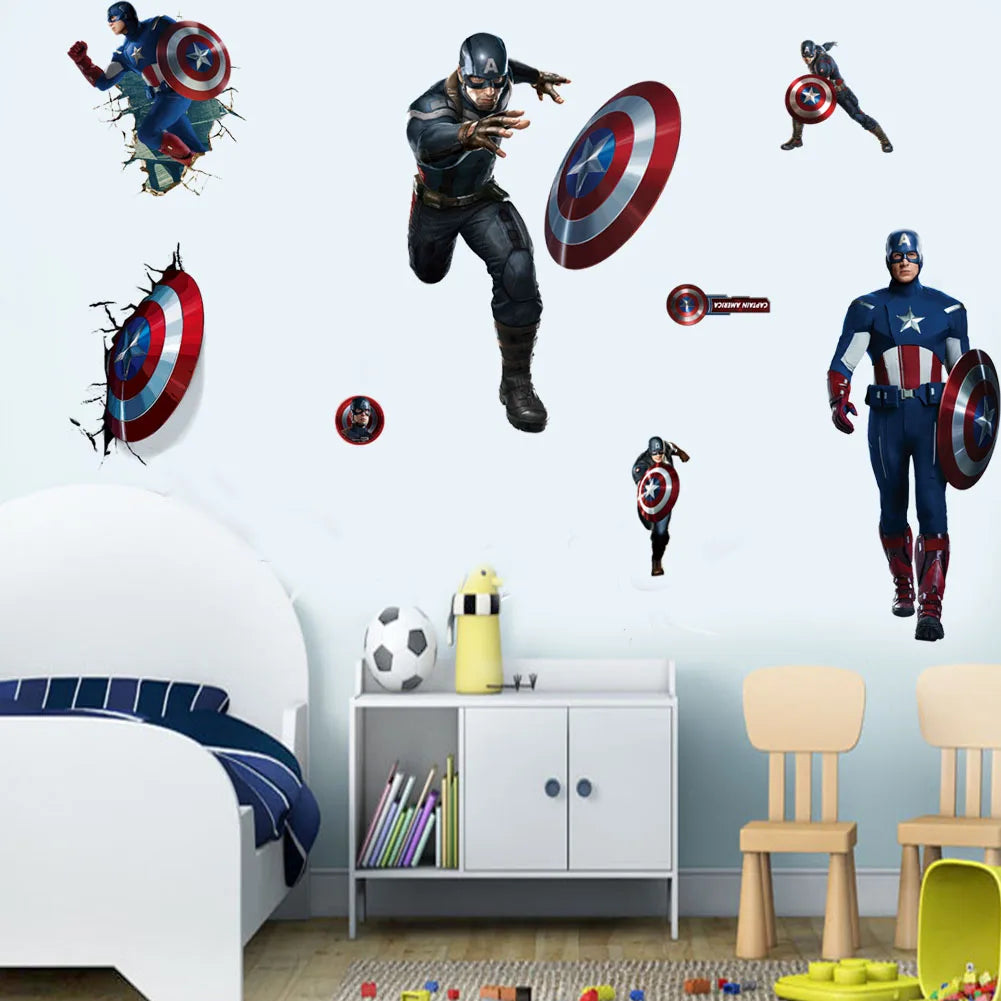 Marvel Heroes Wall Stickers: Kids Room Decor & Fun - Serene Nest